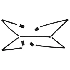 Bad Kitty - set za vezanje za krevet - pliš - 5 dijelova