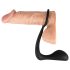 Black Velvet analni plug s prstenom za penis (crni)