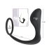 Black Velvet analni plug s prstenom za penis (crni)