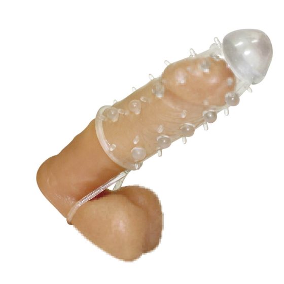 Ovojnica penisa s prstenom za testise - Crystal Skin