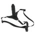 You2Toys - Silikonski Strap-On - pripínajući dildo (crni)