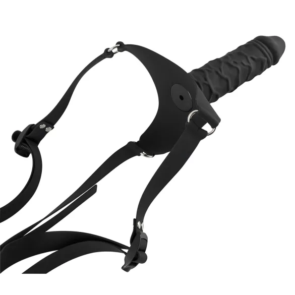 You2Toys - Strap-on dildo - silikon - crna