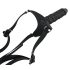 You2Toys - Silikonski Strap-On - pripínajući dildo (crni)