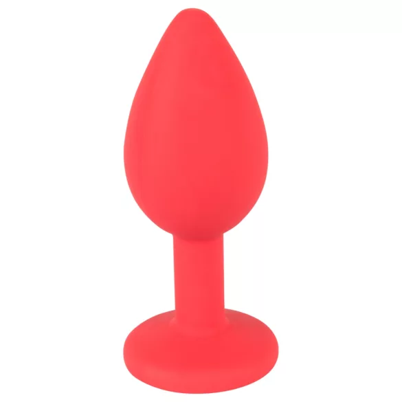 Colorful JOY - analni čepić - mali - silikon - crveni