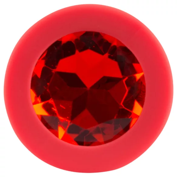 Colorful JOY - analni čepić - mali - silikon - crveni