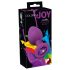 Šareni JOY - silikonski analni čep - srednji (ljubičasti)
