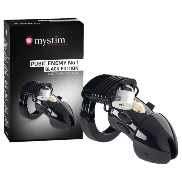 mystim Black Edition PUBIC ENEMY No 1 - elektro penis kavez