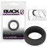 Black Velvet - debeli prsten za penis (2,6cm) - crni