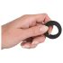 Black Velvet - debeli prsten za penis (2,6cm) - crni