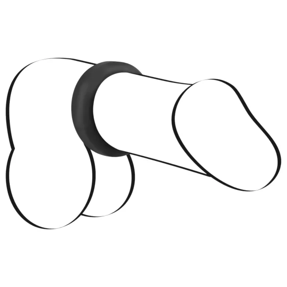 Black Velvets - penisni prsten debelih stijenki 2,6 cm - crni