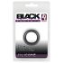 Black Velvet - debeli prsten za penis (2,6cm) - crni