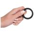 Black Velvet - debeli prsten za penis (3,8 cm) - crni