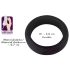 Black Velvet - debeli prsten za penis (3,8 cm) - crni