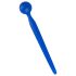 Dilator Sperm Stopper - kuglasti silikonski uretralni dilator (plavi)
