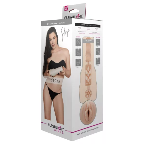 Fleshlight Stoya Destroya - masturbator vagina - realistična tekstura