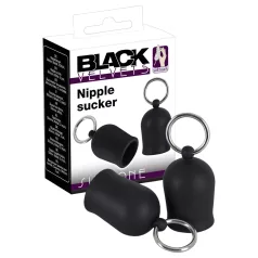   Black Velvets - sisaljka za bradavice s metalnim prstenom (crna)