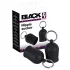Black Velvets - pumpa za bradavice s metalnim prstenom - crna