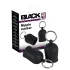 Black Velvets - sisaljka za bradavice s metalnim prstenom (crna)
