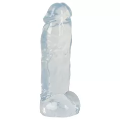 Crystal Clear Big Dong - želatinozni veliki dildo (21,5 cm)