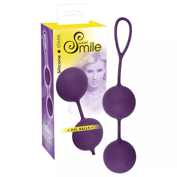 SMILE - velike gejša kuglice - XXL - ljubičasta