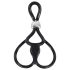 You2Toys - Triple, podesivi prsten za penis i testise (crni)