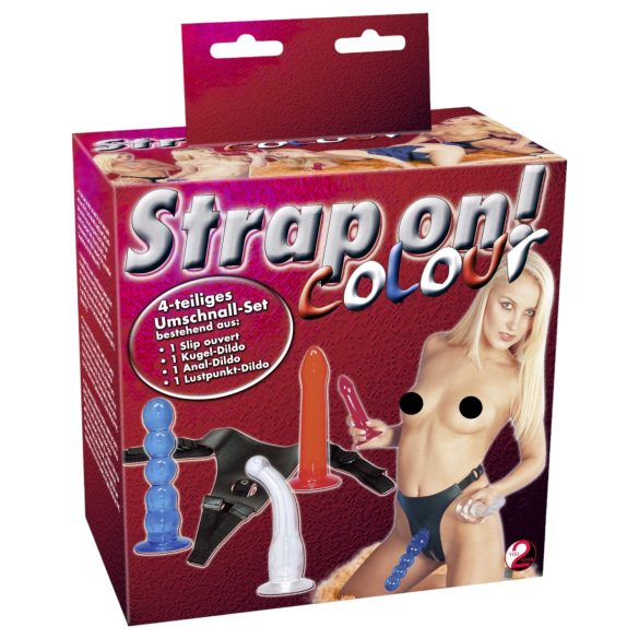 You2Toys – Set dildoa za pričvršćivanje! – raznobojno
