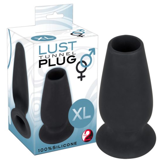 You2Toys - Lust Tunnel XL - šuplji analni dilatator (crni)