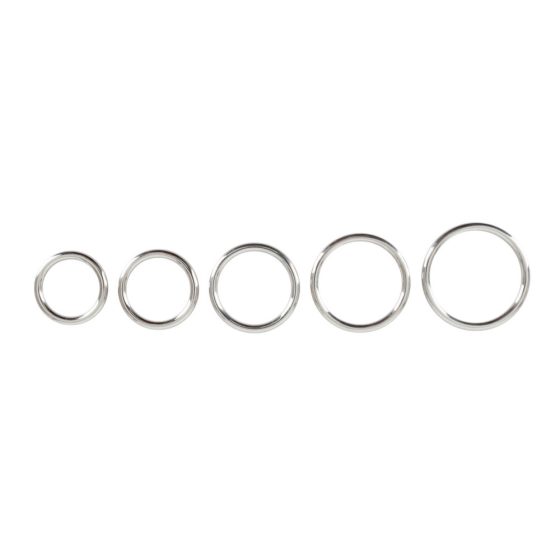 Bad Kitty - set metalnih prstenova za penis (5 komada)