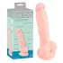 Medical - dildo od medicinskog silikona 18 cm - prirodna boja