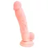 Medical - dildo od medicinskog silikona 18 cm - prirodna boja