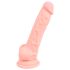 Medicinski silikon dildo (18cm) - prirodna boja