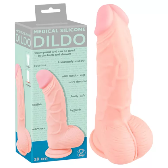 You2Toys - Medical - medicinski silikonski dildo (20 cm, natur)