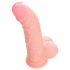 Medicinski silikon dildo (20cm) - prirodno