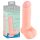 Medicinski - ravni medicinski silikonski dildo (20 cm) - prirodno