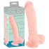 Medicinska silikonska dildo (24cm) - prirodna boja