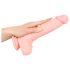 Medicinska silikonska dildo (24cm) - prirodna boja