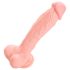 Medicinska silikonska dildo (24cm) - prirodna boja
