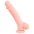 Medicinska silikonska dildo (24cm) - prirodna boja