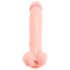 Medicinska silikonska dildo (24cm) - prirodna boja