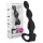 mystim - elektro analni dildo s kuglicama - crni