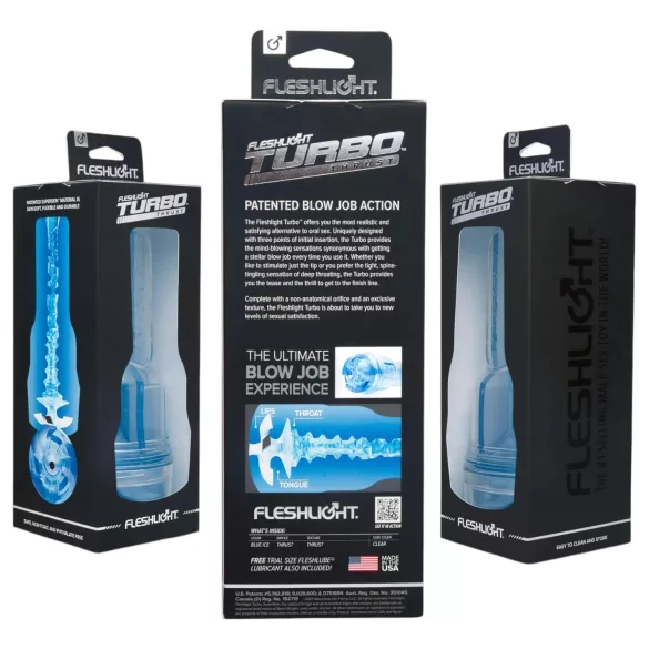 Fleshlight Turbo Thrust - masturbator s vakuumom - plava