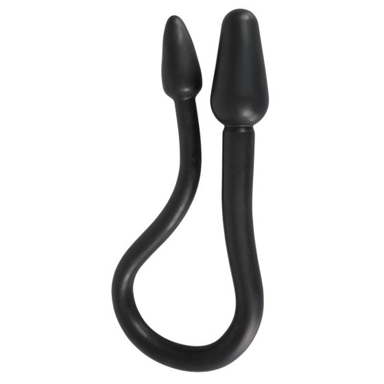 Rebel Double Plug - dupli stožasti analni dildo (crni)