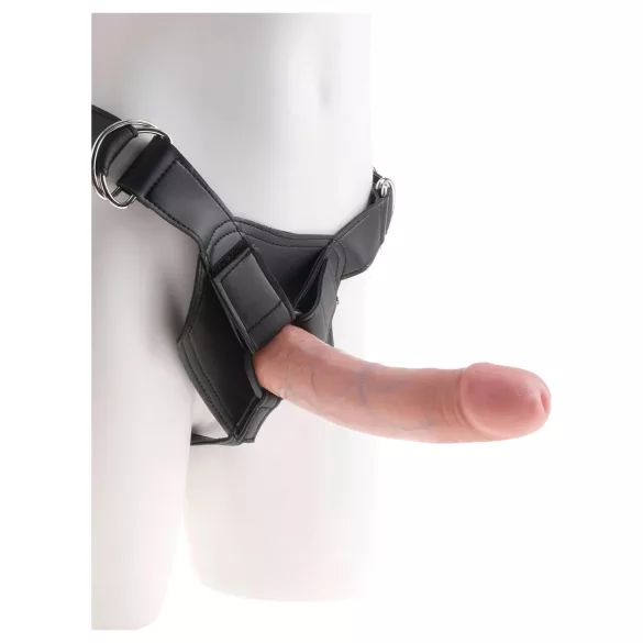 King Cock Strap-on 8 - dildó na remen (u boji kože)