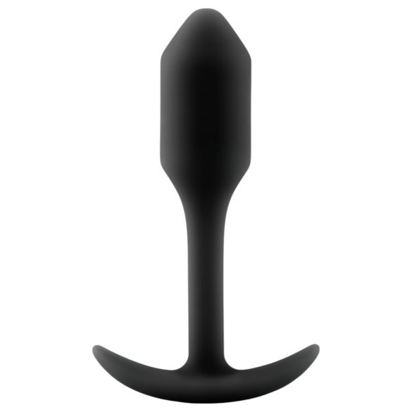 b-vibe Snug Plug 1 - analni utikač s utezima (55g) - crni