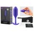 b-vibe Snug Plug 2 - dvostruka analna kugla (114g) - ljubičasta