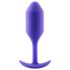 b-vibe Snug Plug 2 - dvostruka analna kugla (114g) - ljubičasta