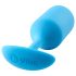 b-vibe Snug Plug 3 - dvostruke kuglice analni plug (180g) - plavi