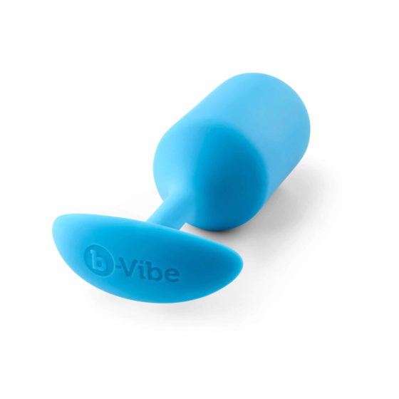 b-vibe Snug Plug 3 - dupli kuglični analni dildo (180g) - plavi