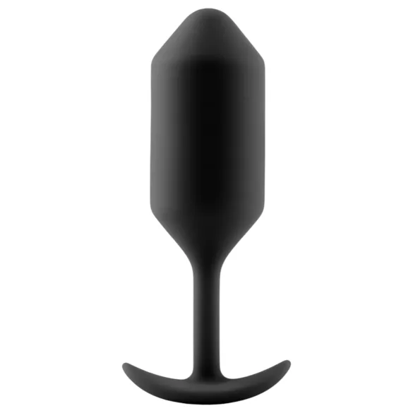 b-Vibe Snug Plug 3 - dvostruki kuglični analni čep (180 g, crni)