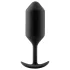 b-Vibe Snug Plug 3 - dvostruki kuglični analni čep (180 g, crni)